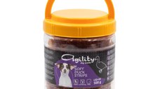 AGILITY Fâșii, XS-XL, Rață, găletușa recompense câini, 500g