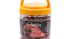 AGILITY Felii, XS-XL, Vită și Cod, găletușa recompense câini, 500g