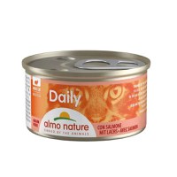 ALMO NATURE Daily Cat, Somon, conservă hrană umedă fără cereale pisici, (pate), 85g - 1