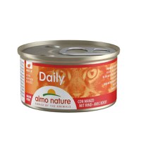 ALMO NATURE Daily Cat, Vită, conservă hrană umedă fără cereale pisici, (în suc propriu), 85g - 1