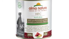 ALMO NATURE HFC, XS-XL, Vită și Cartofi, conservă hrană umedă câini, (în supă), 280g