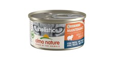 ALMO NATURE Holistic Maintenance, Păstrăv, conservă hrană umedă fără cereale pisici, (în supă), 85g