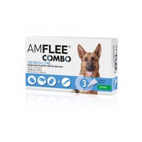 AMFLEE Combo Dog, spot-on, soluție antiparazitară, câini, 3 pipete AMFLEE Combo Dog, spot-on, soluție antiparazitară, câini 20-40 kg, 3 pipete - 1