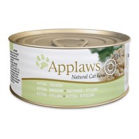 APPLAWS Junior, Pui, conservă hrană umedă pisici Junior, (în supă), 70g - 1