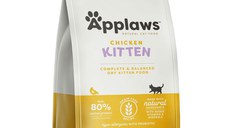 APPLAWS Kitten, Pui, hrană uscată pisici junior, 2kg