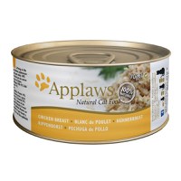 APPLAWS, Piept Pui, conservă hrană umedă pisici, (în supă), 70g - 1