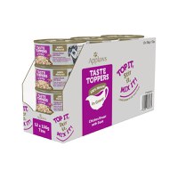 APPLAWS Taste Toppers, XS-XL, Pui și Rață, conservă hrană umedă fără cereale câini, (în sos), 156g - 3