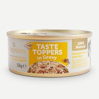 APPLAWS Taste Toppers, XS-XL, Pui și Vită, conservă hrană umedă fără cereale câini, (în sos), 156g - 1