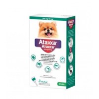 ATAXXA, deparazitare externă câini, pipetă repelentă ATAXXA 40, deparazitare externă câini, pipetă repelentă, XS(< 4kg), 3buc - 1