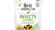 BRIT Care Crunchy Cracker, Insecte și Iepure cu Chimen, recompense fără cereale câini, 200g