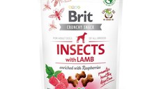 BRIT Care Crunchy Cracker, Insecte și Miel cu Zmeură, recompense fără cereale câini, 200g