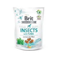 BRIT Care Crunchy Cracker, Insecte și Ton cu Mentă, recompense fără cereale câini, 200g - 1