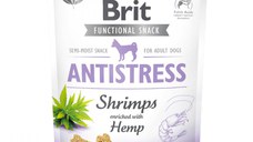 BRIT Care Functional Snack Antistress, Creveți cu Cânepă, recompense funționale fără cereale câini, antistres, 150g