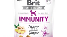 BRIT Care Functional Snack Immunity, Insecte cu Ghimbir, recompense funționale fără cereale câini, imunitate, 150g