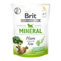 BRIT Care Functional Snack Puppy Mineral, Șuncă cu Kelp, recompense funționale fără cereale câini junior, minerale, 150g - 1