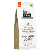 BRIT Care Hypoallergenic Dog Show Champion, XS-XL, Somon și Hering, hrană uscată monoproteică câini, sistem imunitar & alergii, 12kg - 1