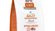 BRIT Care Hypoallergenic, M, Miel, hrană uscată monoproteică câini, sistem imunitar & alergii BRIT Care Hypoallergenic Adult Medium Breed, M, Miel, hrană uscată monoproteică câini, sistem imunitar & alergii, 3kg