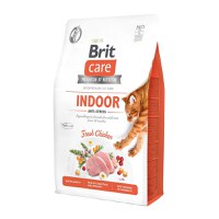 BRIT Care Indoor Anti-Stress, Pui, hrană uscată fără cereale pisici, antistres, 400g - 1