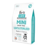 BRIT Care Mini Light & Sterilised, XS-S, Iepure, hrană uscată fără cereale câini sterilizați, 2Kg - 1