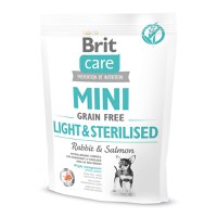 BRIT Care Mini Light & Sterilised, XS-S, Iepure, hrană uscată fără cereale câini sterilizați, 400g - 1