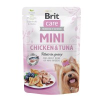 BRIT Care Mini, XS-S, File Pui și Ton, hrană umedă câini, (în sos) BRIT Care Mini, XS-S, File Pui și Ton, plic hrană umedă câini, (în sos), 85g - 1