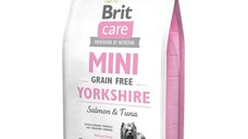 BRIT Care Mini Yorkshire, Somon, hrană uscată fără cereale câini, 2kg