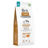 BRIT Care Senior & Light, XS-XL, Somon, hrană uscată fără cereale câini senior, obezitate, 12kg - 1