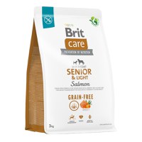 BRIT Care Senior & Light, XS-XL, Somon, hrană uscată fără cereale câini senior, obezitate, 3kg - 1