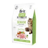 BRIT Care Senior Weight Control, Pui, hrană uscată fără cerele pisici senior, managementul greutății, 400g - 1