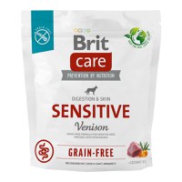 BRIT Care Sensitive, XS-XL, Vânat, hrană uscată fără cereale câini, sistem digestiv, 1kg - 1