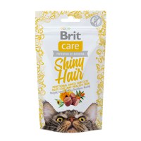 BRIT Care Snack Shiny Hair, Somon cu Gălbenele, recompense funcționale fără cereale pisici, piele și blană, 50g - 1