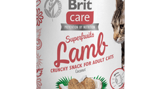 BRIT Care Snack Superfruits, Miel și Nucă de Cocos, recompense fără cereale pisici, 100g