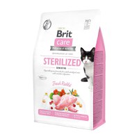 BRIT Care Sterilized Sensitive, Iepure, hrană uscată fără cereale pisici sterilizate, 400g - 1