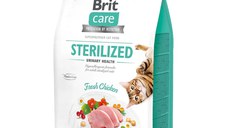 BRIT Care Sterilized Urinary Health, Pui, hrană uscată fără cereale pisici sterilizate, sensibilități urinare, 7kg