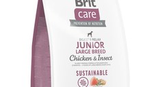 BRIT Care Sustainable, Digest & Relax, L-XL, Pui și Insecte, hrană uscată câini junior, sistem digestiv BRIT Care Sustainable Junior Large Breed, L-XL, Pui și Insecte, hrană uscată câini junior, sistem digestiv, 3kg