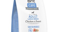 BRIT Care Sustainable, Digest & Relax, L-XL, Pui și Insecte, hrană uscată câini, sistem digestiv BRIT Care Sustainable Adult Large Breed, L-XL, Pui și Insecte, hrană uscată câini, sistem digestiv, 3kg