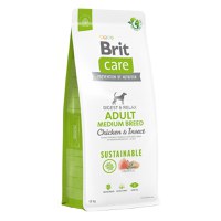 BRIT Care Sustainable, Digest & Relax, M, Pui și Insecte, hrană uscată câini, sistem digestiv BRIT Care Sustainable Adult Medium Breed, M, Pui și Insecte, hrană uscată câini, sistem digestiv, 12kg - 1