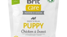 BRIT Care Sustainable, Digest & Relax, XS-XL, Pui și Insecte, hrană uscată câini junior, sistem digestiv BRIT Care Sustainable Puppy, XS-XL, Pui și Insecte, hrană uscată câini junior, sistem digestiv, 1kg