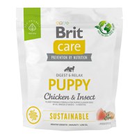 BRIT Care Sustainable, Digest & Relax, XS-XL, Pui și Insecte, hrană uscată câini junior, sistem digestiv BRIT Care Sustainable Puppy, XS-XL, Pui și Insecte, hrană uscată câini junior, sistem digestiv, 1kg - 1