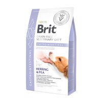 BRIT GF Veterinary Diet Gastrointestinal, Hering cu Mazăre, dietă veterinară câini, hrană uscată fără cereale, afecțiuni digestive, 2kg - 1