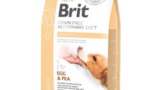 BRIT GF Veterinary Diet Hepatic, Ou și Mazăre, dietă veterinară câini, hrană uscată fără cereale, afecțiuni hepatice, 2kg