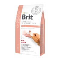 BRIT GF Veterinary Diet Renal, Ou și Mazăre, dietă veterinară câini, hrană uscată fără cereale, afecțiuni renale, 2kg - 1