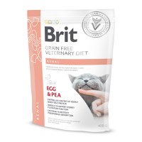 BRIT GF Veterinary Diet Renal, Ou și Mazăre, dietă veterinară pisici, hrană uscată fără cereale, afecțiuni renale, 400g - 1