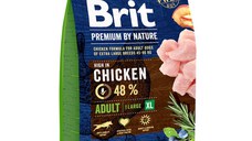 BRIT Premium By Nature Adult Giant Breed, XL, Pui, hrană uscată câini, 3kg