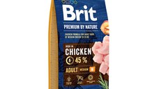 BRIT Premium By Nature Adult Medium Breed, M, Pui, hrană uscată câini, 15kg