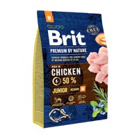 BRIT Premium By Nature Junior Medium Breed, M, Pui, hrană uscată câini junior, 3kg - 1