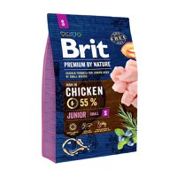 BRIT Premium By Nature Junior Small Breed, XS-S, Pui, hrană uscată câini junior, 3kg - 1