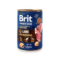 BRIT Premium By Nature, Miel cu Hrişcă, conservă hrană umedă fără cereale câini, (pate), 800g - 1