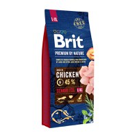 BRIT Premium By Nature Senior Large Breed, L-XL, Pui, hrană uscată câini senior, 15kg - 1