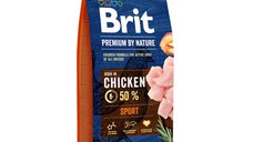 BRIT Premium By Nature Sport, Pui, hrană uscată câini, activitate intensă, 15kg